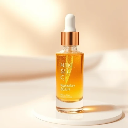 تجربه درخشش جاودانه با سرم طلا